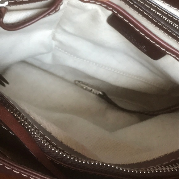 Michael Kors Vintage Shoulder Bag Brown Silver. - Picture 5 of 8